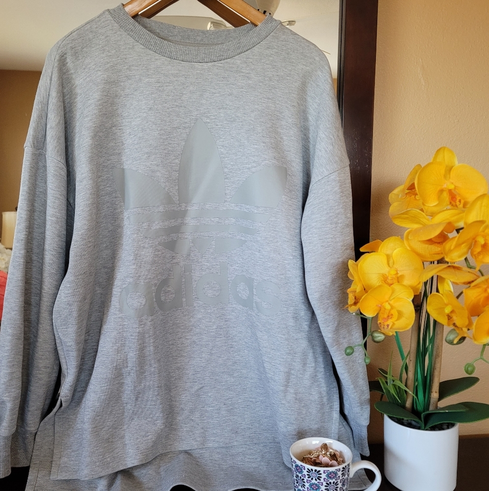 Oversized Adidas Trefoil Tunic Sweatshirt